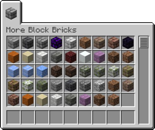 Мод More Block Bricks 1.17.1 1 Мод More Block Bricks 1.17.1