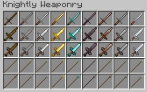 Мод Epic Knights Armor and Weapons 1.16.5