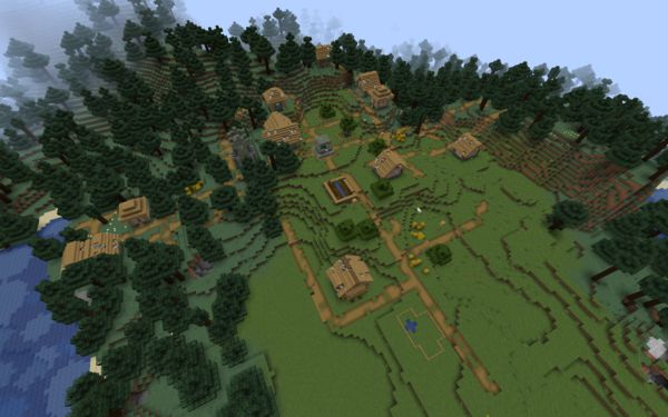 Зомби-деревня, портал и шахта 1.17.1, 1.16.5 Зомби-деревня, портал и шахта 1.17.1, 1.16.5