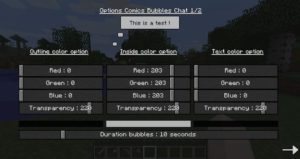 Мод Comics Bubbles Chat для Майнкрафт 1.12.2