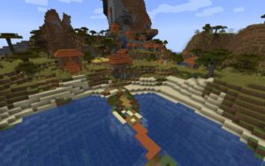 Богатая деревня в саванне и руины 1.17.1, 1.16.5 Богатая деревня в саванне и руины 1.17.1, 1.16.5