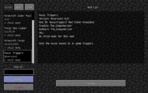 Мод Music Triggers для Майнкрафт 1.12.2