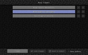Мод Music Triggers для Майнкрафт 1.12.2