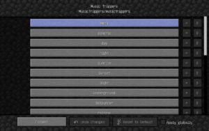 Мод Music Triggers для Майнкрафт 1.12.2