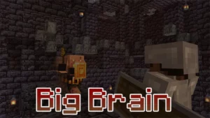 Мод Big Brain 1.20.2, 1.19.4, 1.18.2, 1.17.1, 1.16.5 (более умные мобы)