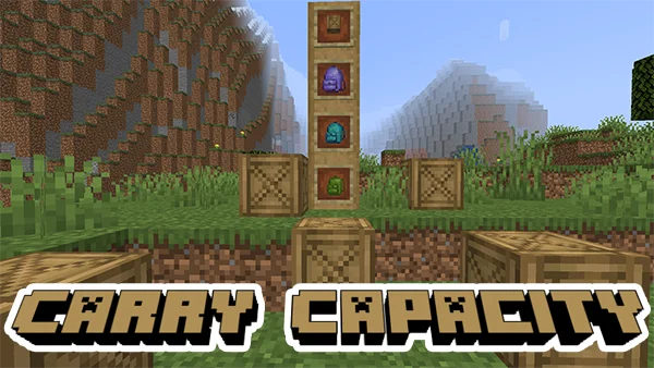 Мод Carry Capacity для Майнкрафт 1.16.5 Мод Carry Capacity для Майнкрафт 1.16.5