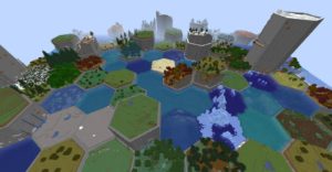 Мод HexLands II 1.17.1, 1.16.5 (мир из шестиугольников)