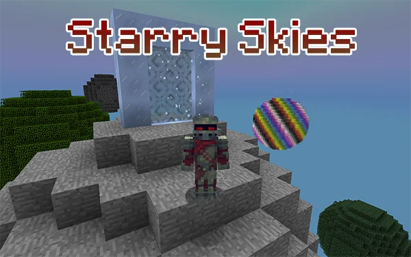 Мод Starry Skies 1.17.1, 1.16.5 (измерение из сфер)