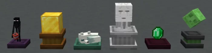 Мод Trofers 1.17.1, 1.16.5 (трофеи с мобов)