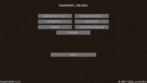 Мод EssentialGUI 1.17.1 (полезная информация)