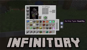 Мод Infinitory 1.17.1 (бесконечный инвентарь и стаки)