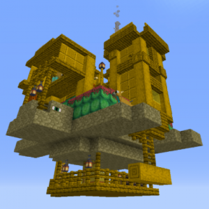 Sky Tribes — небесная деревня с мобами