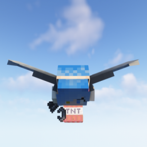 Elytra Bombing - взрыв динамита при полете