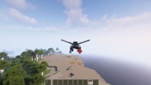 Elytra Bombing - взрыв динамита при полете Elytra Bombing - взрыв динамита при полете