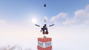 Elytra Bombing - взрыв динамита при полете Elytra Bombing - взрыв динамита при полете