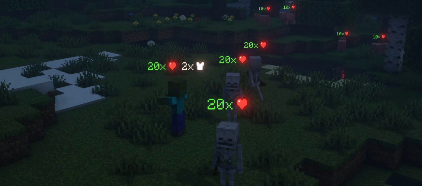 Mob Plaques - отображение здоровья и брони Mob Plaques - отображение здоровья и брони