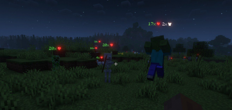 Mob Plaques - отображение здоровья и брони Mob Plaques - отображение здоровья и брони