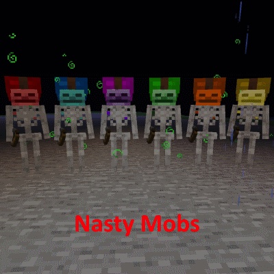 Nasty Mobs — умные скелеты Nasty Mobs — умные скелеты