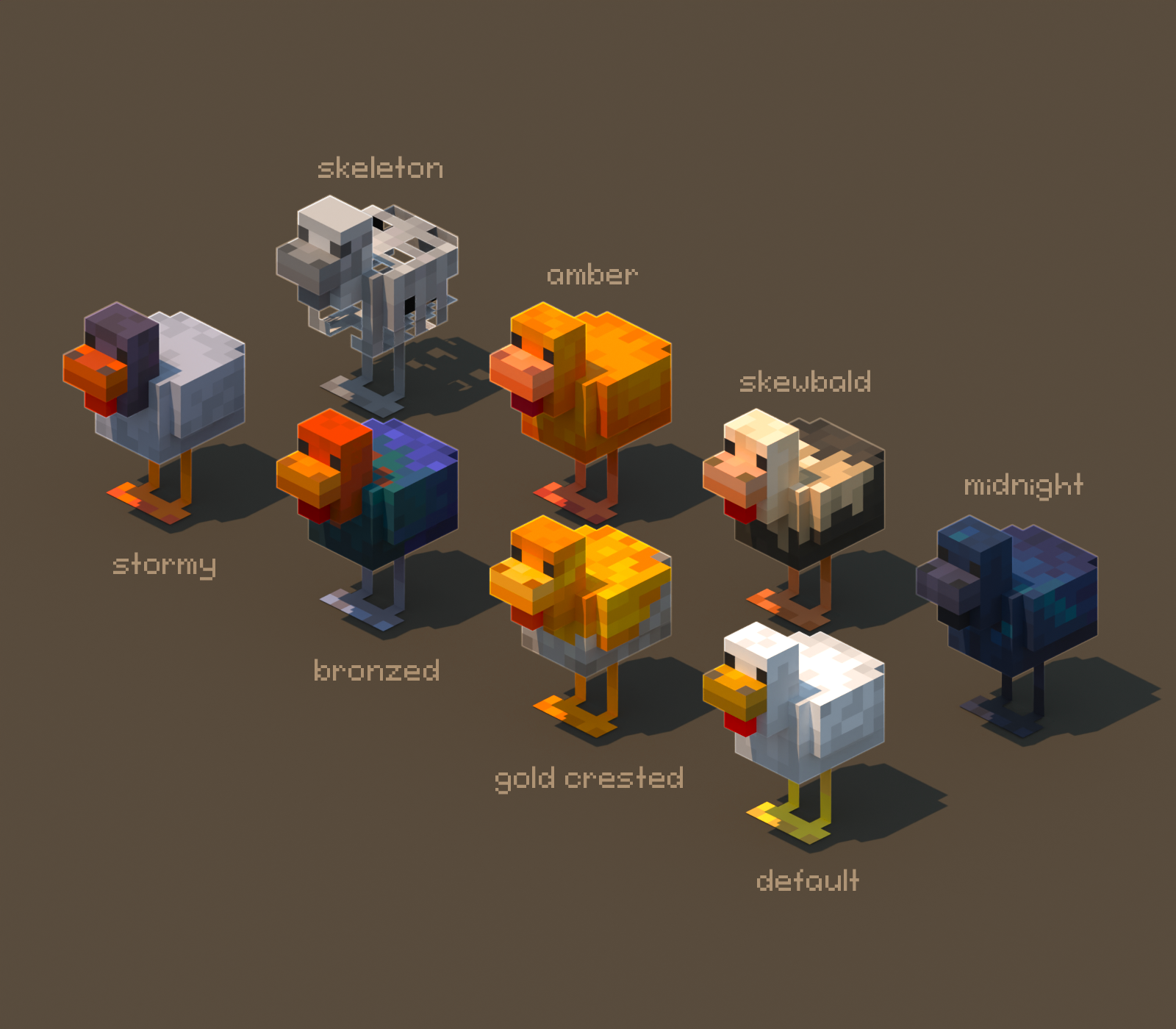 More Mob Variants - расширение мобильного мира Майнкрафта с уникальными существами More Mob Variants - расширение мобильного мира Майнкрафта с уникальными существами