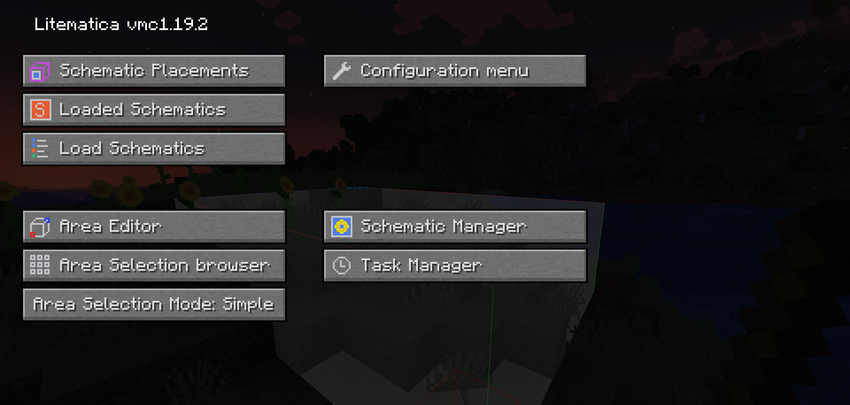 Forgematica (или Litematica-Forge) - схематический мод для творческого режима